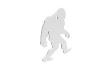 B/C AR500 3/8" SILHOUETTE YETI WHT