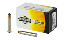 ARMSCOR 22WMR 40GR JHP 50/2000 ARMSCOR 22WMR 40GR JHP 50/2000