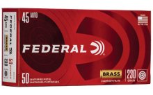 FED CHAMP 45ACP 230GR FMJ BRSS 50/1 FED CHAMP 45ACP 230GR FMJ BRSS 50/1