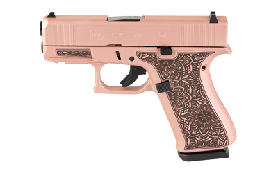 GLOCK 43X 9MM 10RD ROSE GOLD PAISLEY - Glock