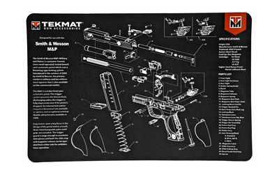 TEKMAT PISTOL MAT S&W M&P BLK