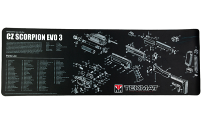 TEKMAT PSTL MAT FOR CZ SCORPION BLK